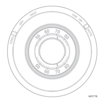 Honeywell CT87N The Round Non Programmable Thermostat Manuel du propriétaire