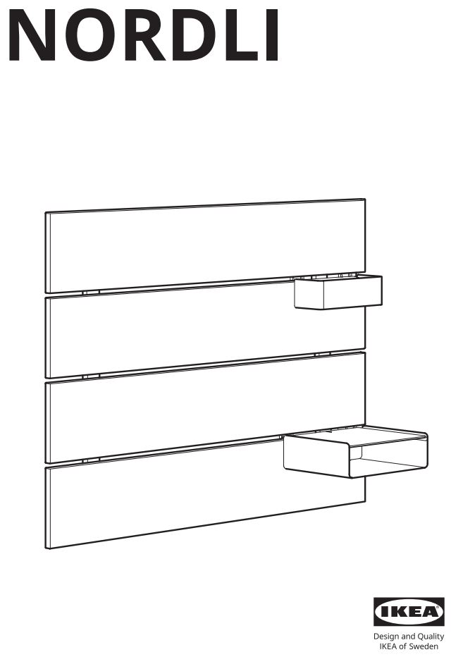 IKEA 903.727.98 Manuel d’instructions pour la tête de lit Nordli