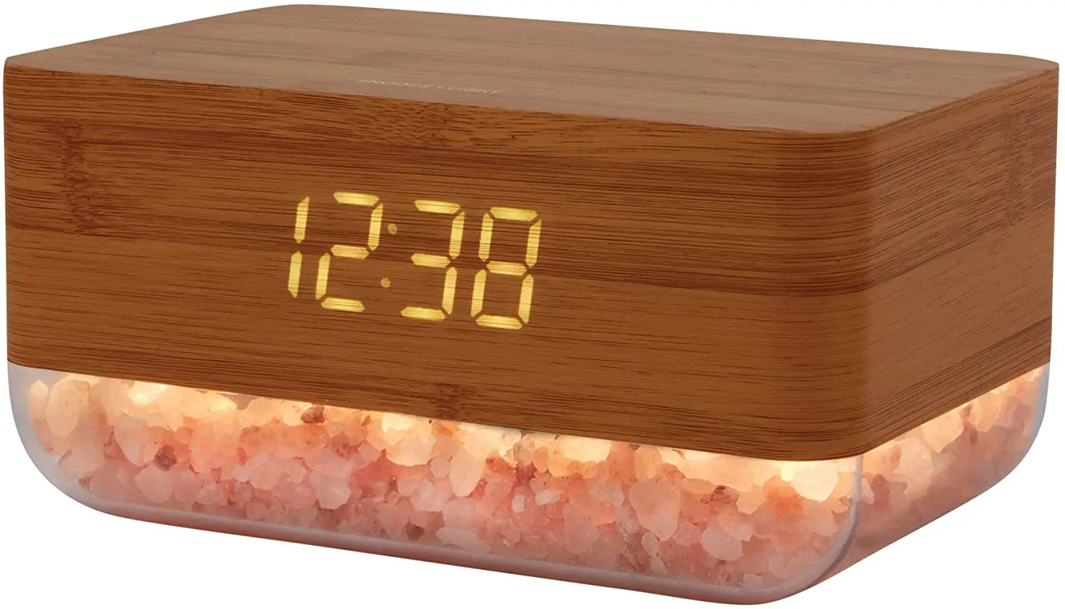 LOMI XO-9917 Réveil matin avec lampe au sel de l'Himalaya et chargeur sans fil fig1